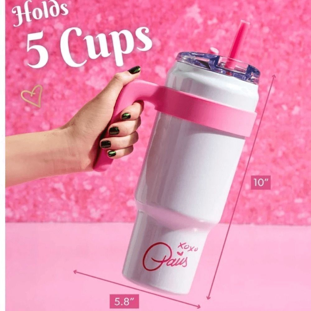 Paris Hilton White Iridescent Stainless Steel Tumbler